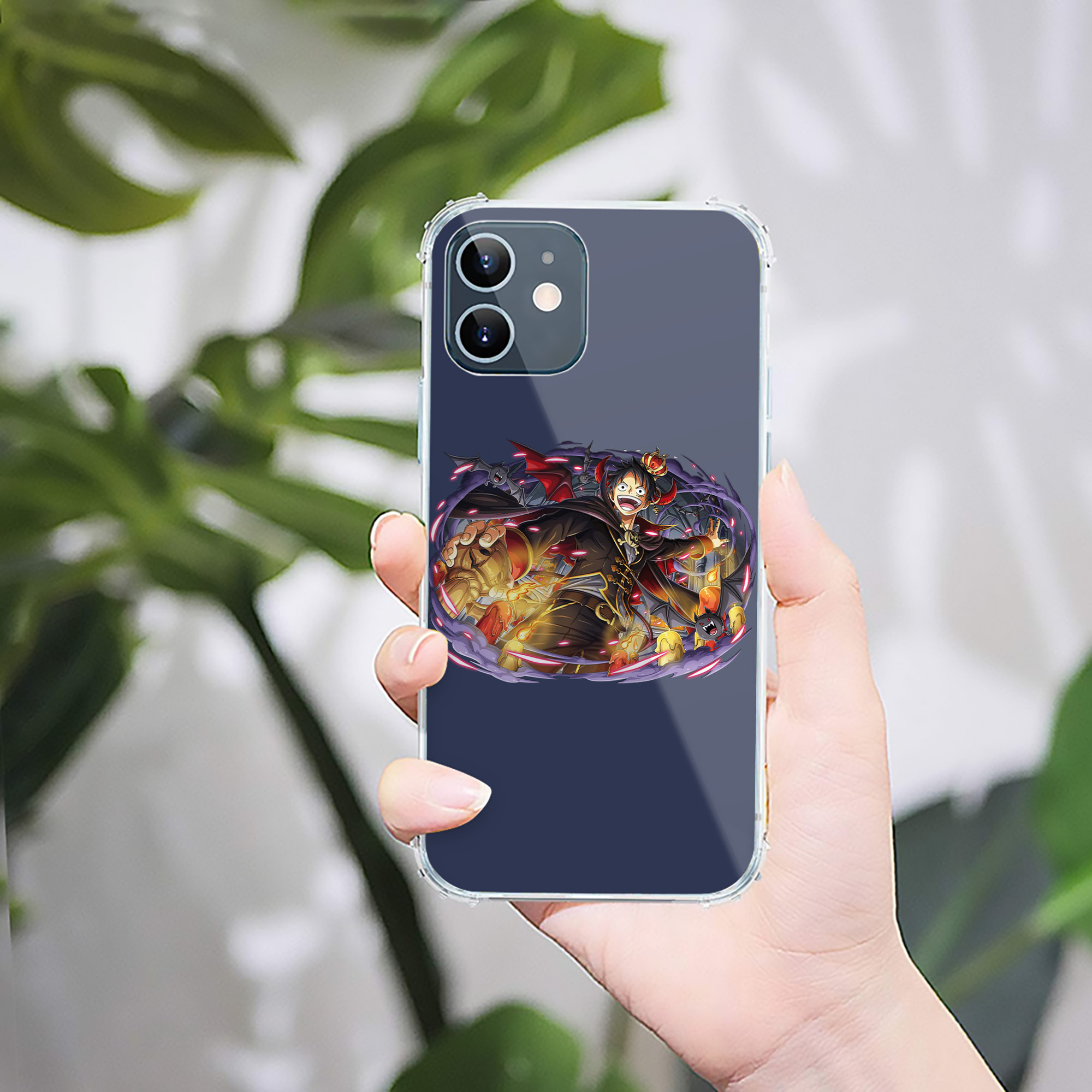 （画像用） ワンピース モンキー・D・ルフィ ONE PIECE Monkey D. Luffy 【iPhone 12シリーズ対応】透明スマホケース（クリアソフトケース）